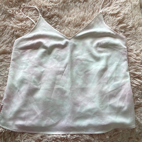 a new day Tops - Pink and white tie dye tank top